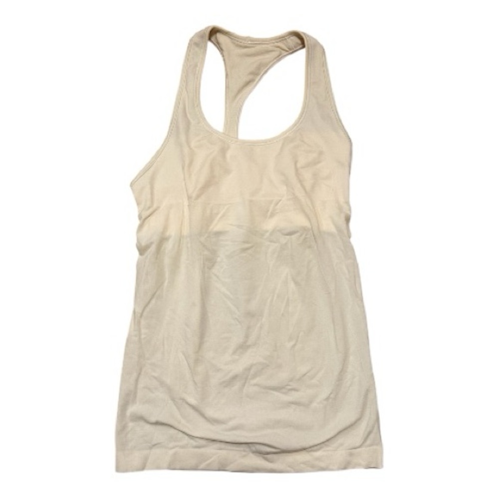Elegant Light Yellow Racerback Tank Top